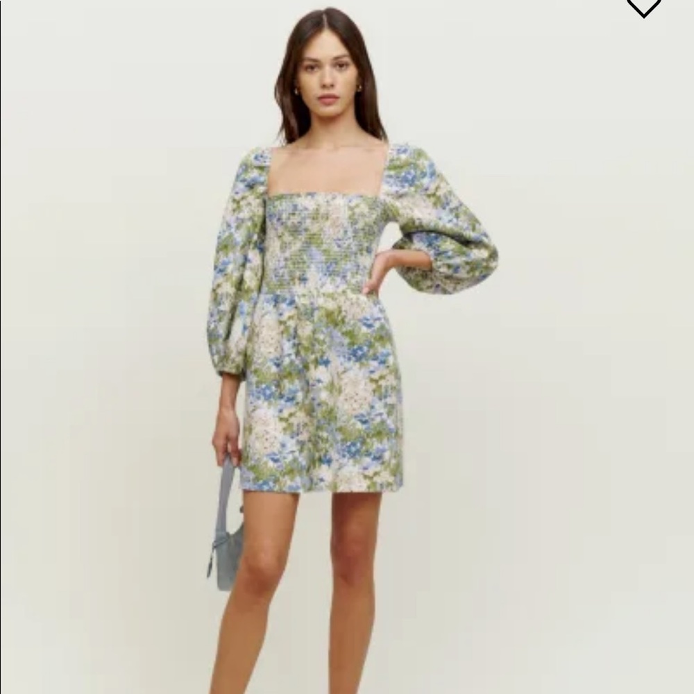 REFORMATION Greyson Linen Dress | Small